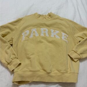 PARKE Heritage Varsity Mockneck 
Peel + White / L/XL